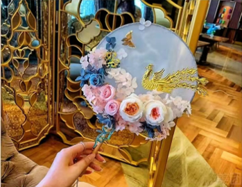 妇女节活动NO.3-贴金扇艺- 三八活动三八妇女节活动女神节活动