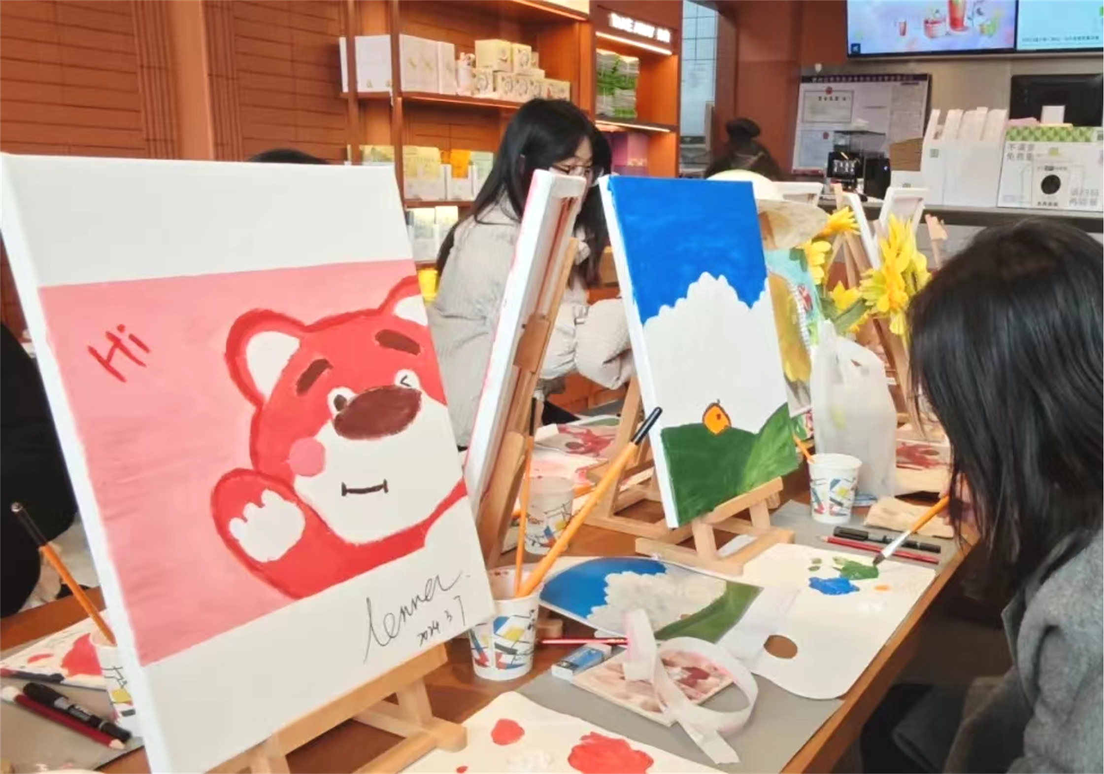 妇女节活动NO.11-油画-0基础也能绘出自己的天空- 三八活动三八妇女节活动女神节活动